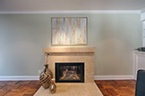Living Room Fireplace (A) - 520 Rhodes Dr, Palo Alto 94303