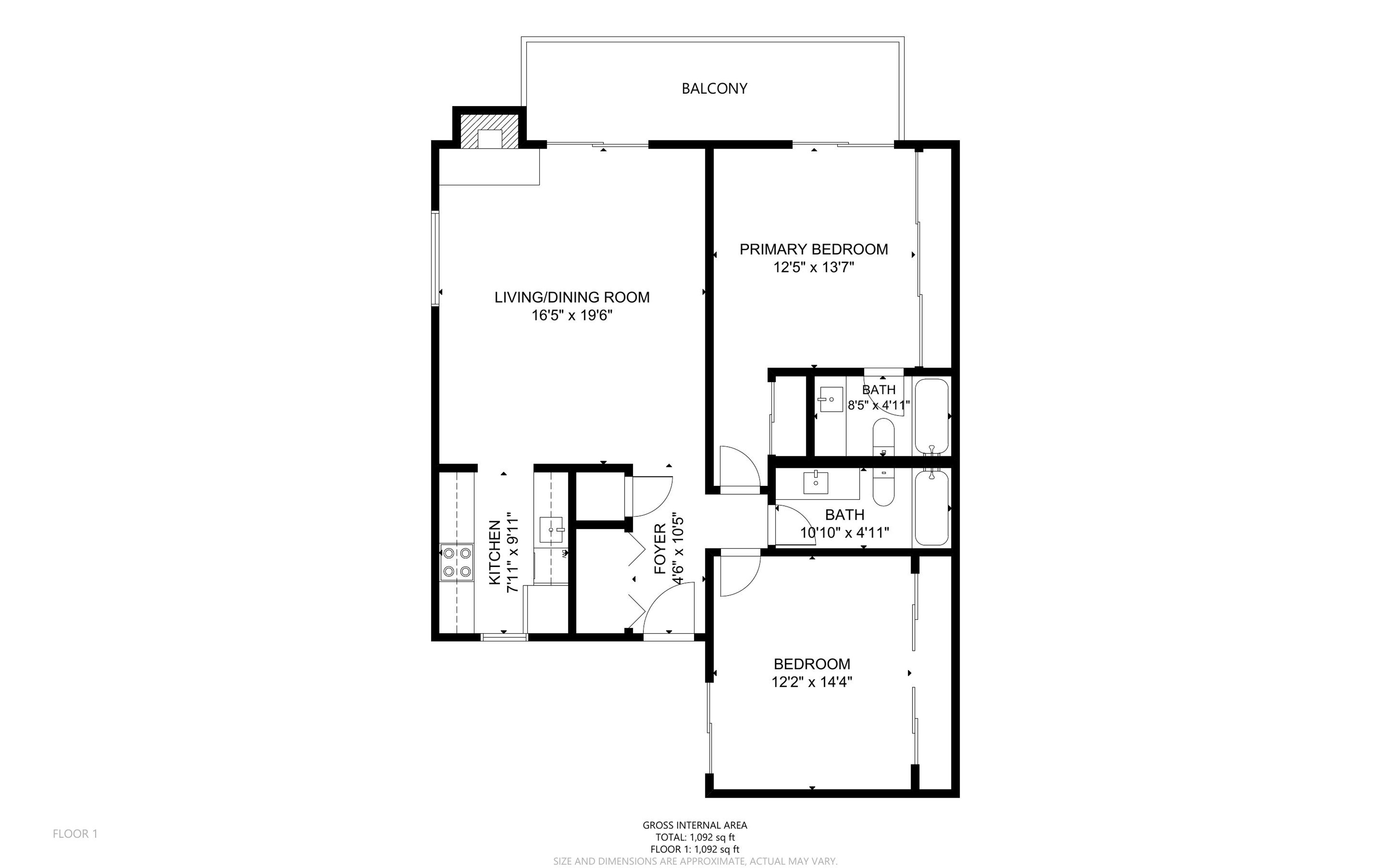 4149 El Camino Way #D, Palo Alto 94306 - Floor Plan 