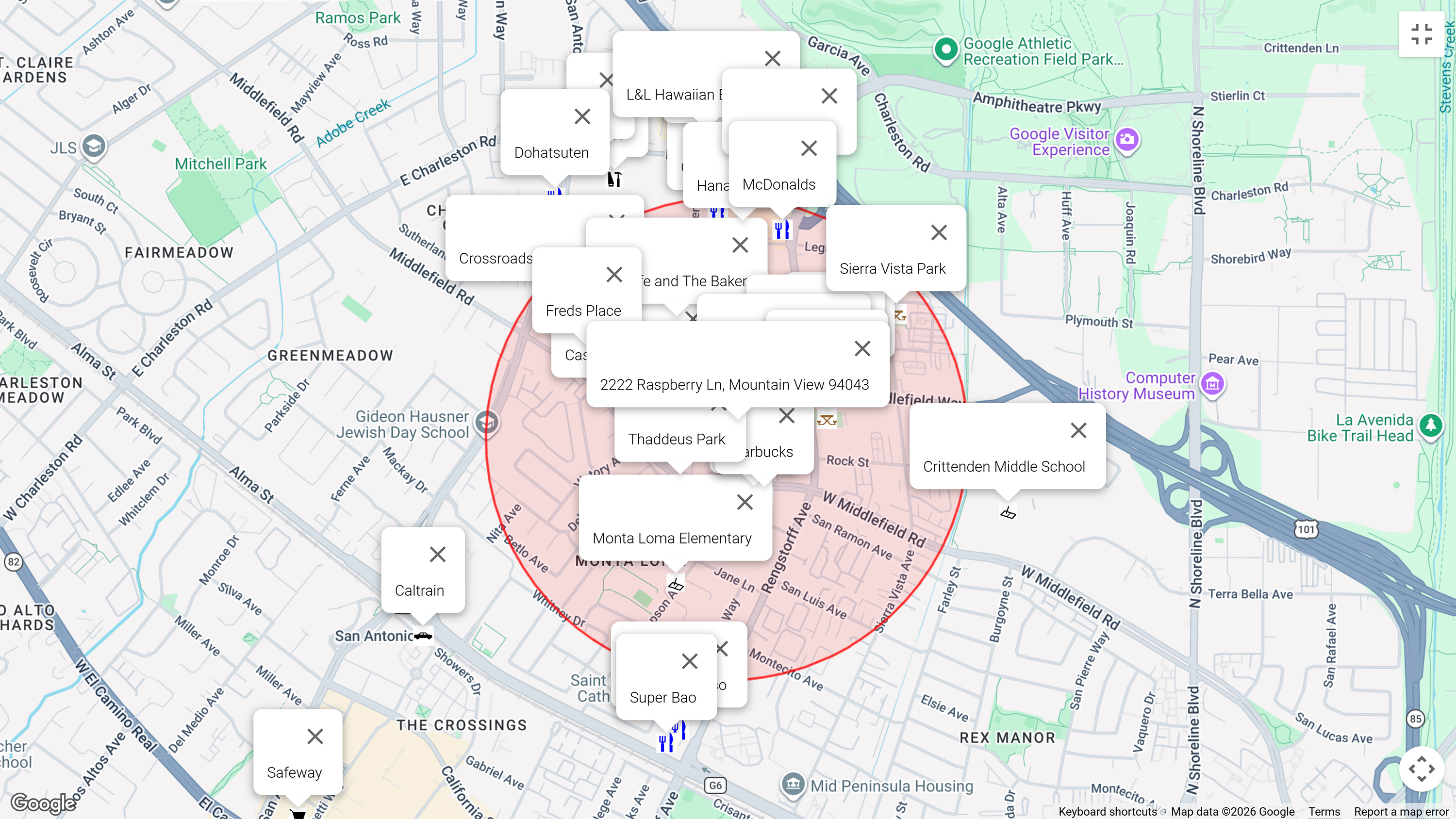 2222 Raspberry Ln - Neighborhood